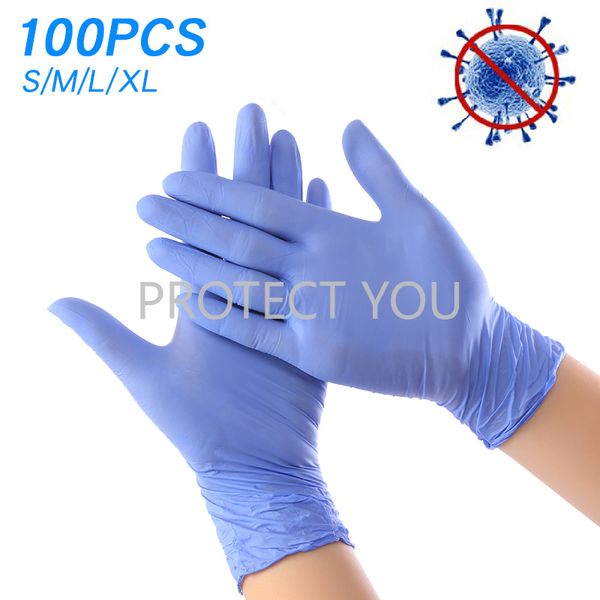 

100pcs disposable gloves nitrile glove food electronics working gloves for kintchen