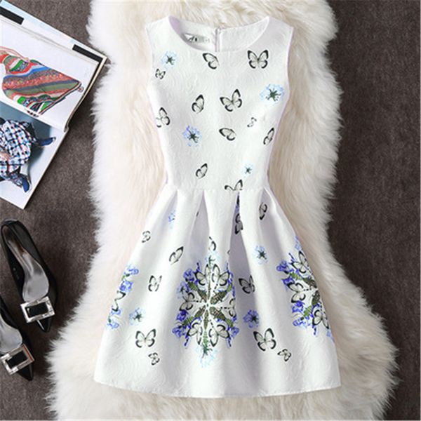 

daddy chen summer sleeveless a-line mini dress black party jacquard dress women elegant flowers short o neck designer dresses, Black;gray