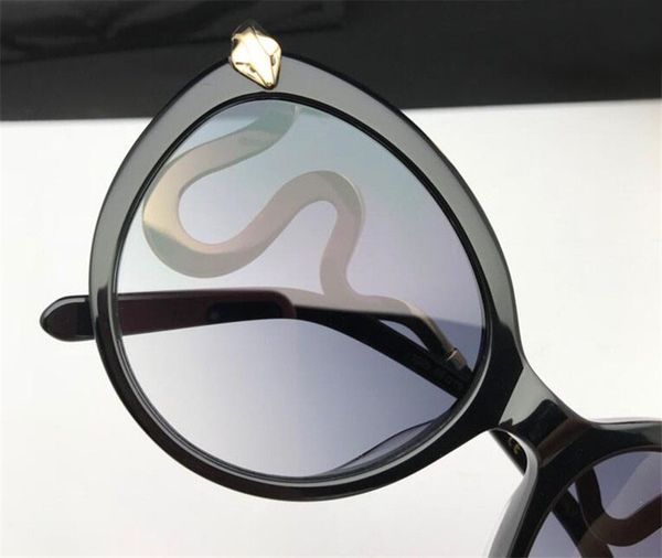 

new sunglasses fashion diamonds women 1109 cat eye eyewear frame 1099 animal with snake-shaped protection legs designer reted, White;black