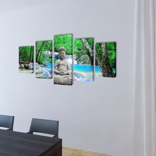 

pictures set decoration buddha 100 x 50 cm wall stickers