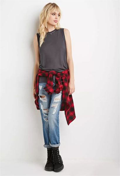 

большой сплошной цвет открытой задней нижней части майки женщины изнашиваются летом 2020 года новые свободные, модные, White