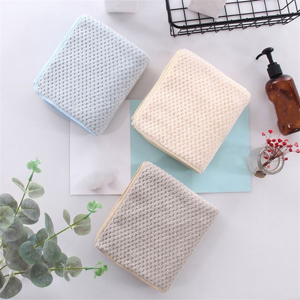 

производитель оптового сухих волосы полотенце утолщение 35 * 75см microfiber полотенце можно подгонять мягкое впитывающее полотенце для лица