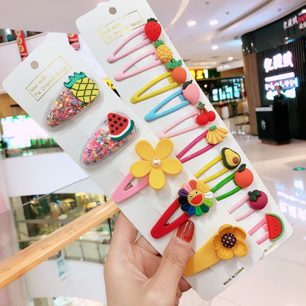 

dhl horquillas para animales cartoon animals fruit hairpins children lovely clips barrettes headband kids hair accessories, Slivery;white