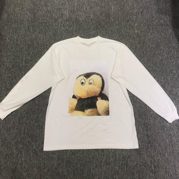 

18fw box logo classic long sleeve t shirt sweatshirt solid casual street couple pullover autumn winter t shirt sweater hftttx004, Black