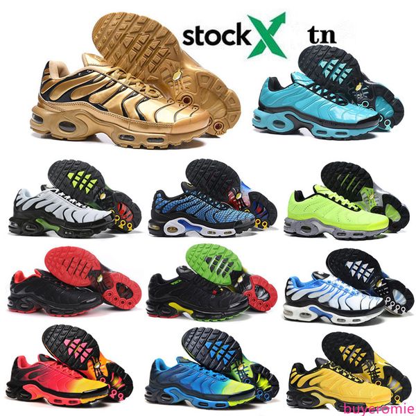 

tn plus se running shoes for men trainer triple black volt spray paint bright cactus hyper blue men sports sneaker designer sneakers