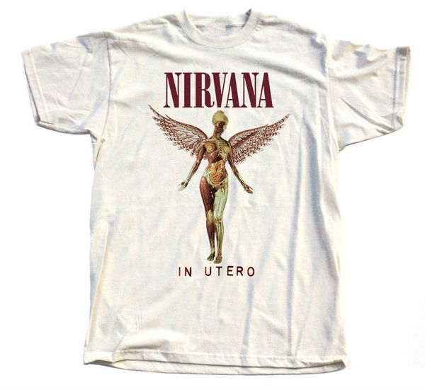 

nirvana - in utero natur t-shirt sizes s-5xl 100% cotton kurt cobain, White;black