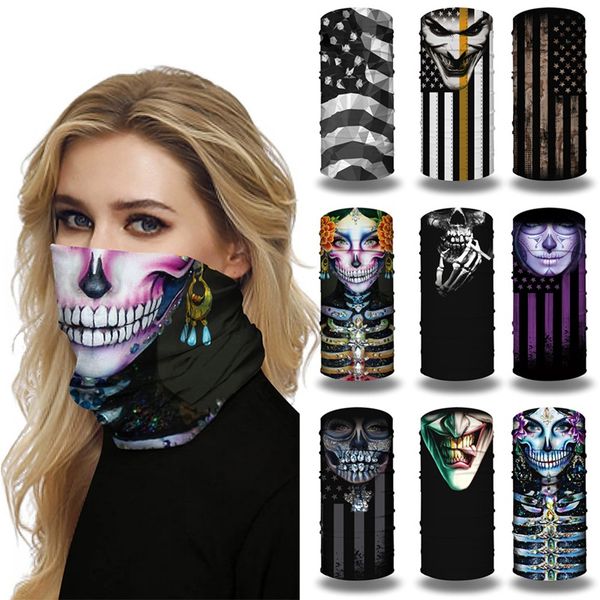 

magic scarf outdoor neck cover gaiter tube headwear bandana face scarves sport tube uv face dust scarves workout scarf, Black