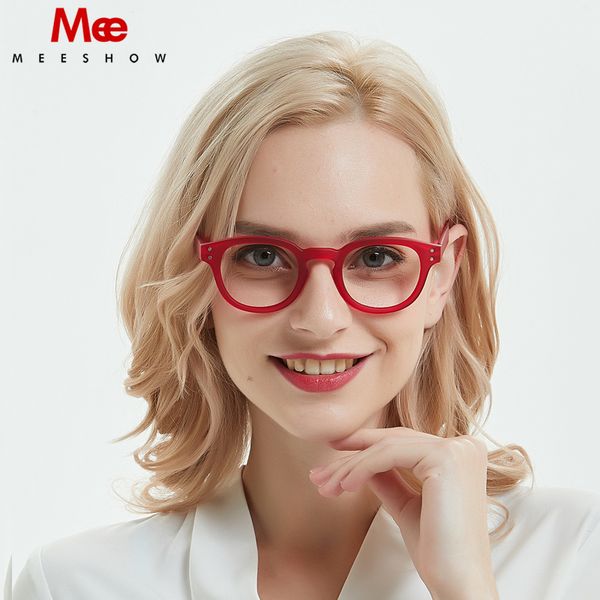 

meeshow reading glasses women fashion glasses frame red eyeglasses with diopter french presbyopia +1.0 +1.5 +1.75 +2.5 1513