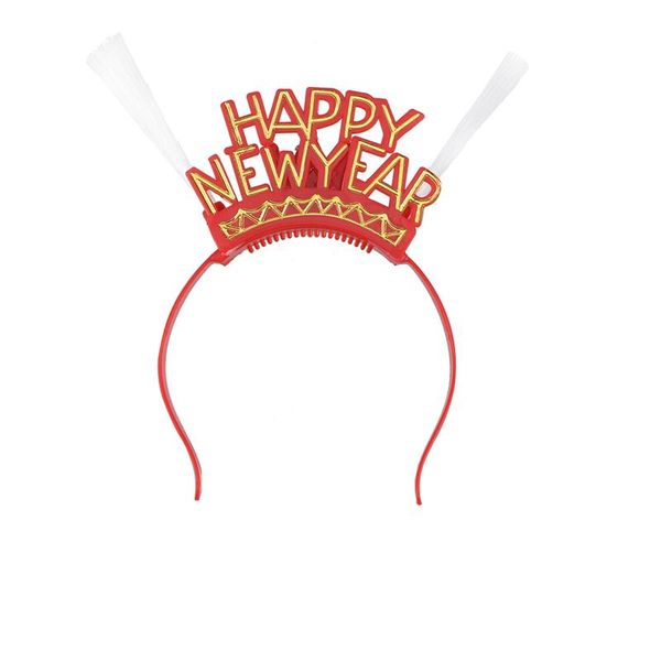 Christmas Led Light Up Happy New Year Flashing Headband Christmas