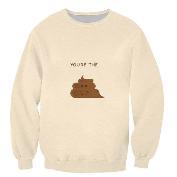 

funny i pooped today men and women pullover sweatshirts plain sweatshirt 3d printed cool sweatshirts streetstyle, Black