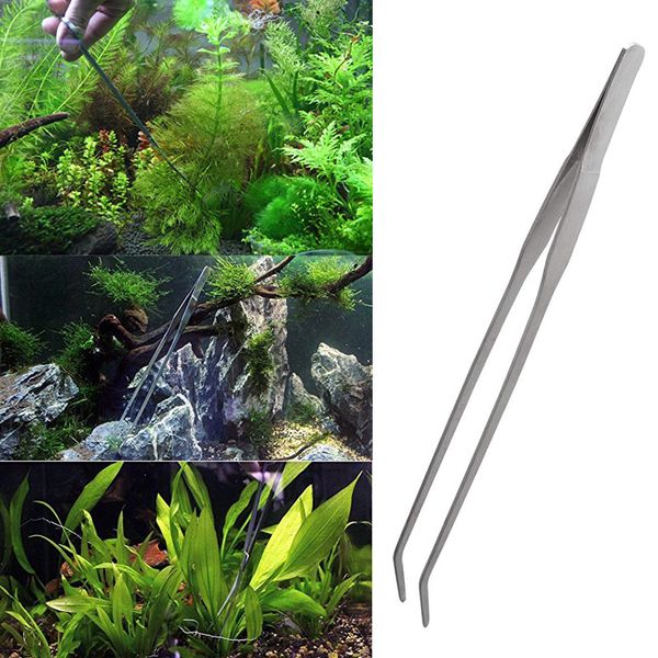 

long stainless steel aquarium tank tweezers scissors set plant spatula tool dtt88