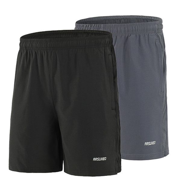 

summer gym running shorts men sports jogging fitness shorts quick dry mens gym crossfit sport gyms short pants men, Black;blue