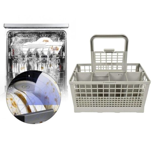 

1pc dishwasher part cutlery basket storage box kitchen aid accessory plastic gray dishwasher accessories 240*140*120mm