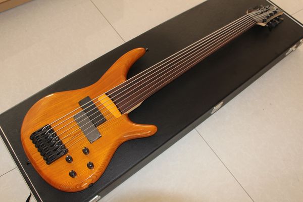

Ѭедкие 7 Ѭђн fretless ба natural wood color лекѬиекий ба гиаѬа 7 Ѭђн не лада freboard