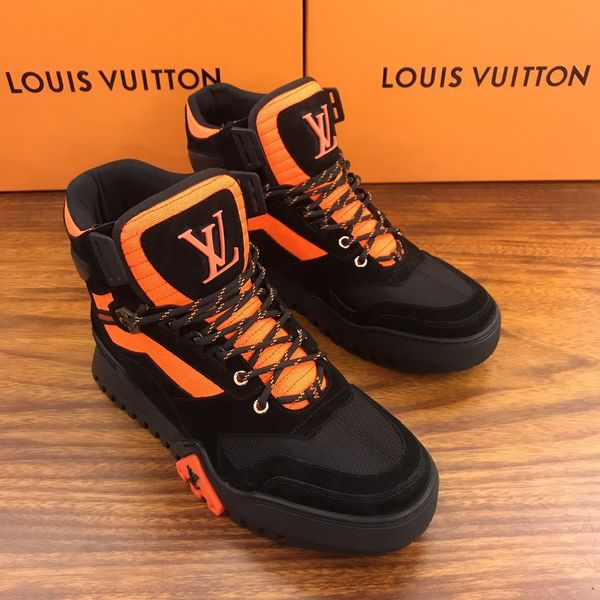 

fast delivery new men's luxury sports casual shoes fashion brand winter design platform high-classic pattern tguj, Black