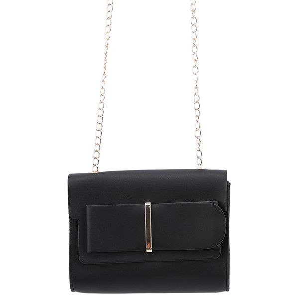

cute bow korean version chains flap messenger crossbody bags women's fashion pu leather shoulder bags
