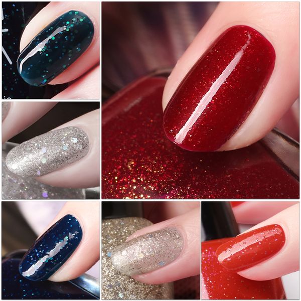 

nail art liquid nail glitter long lasting glossy polish holo glitter born holographic varnish nailpolish semi transparent