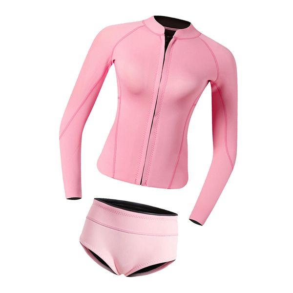 

women two piece swimsuit wetsuit shorts brief set for swimming equip new