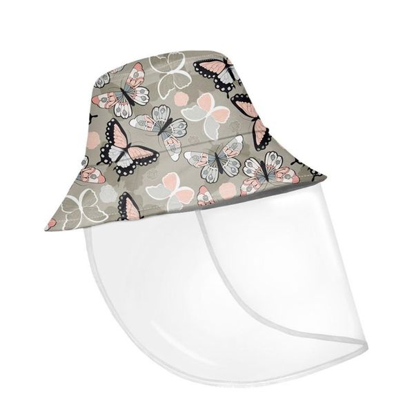 

summer sun hats outdoors anti-spitting protective caps dust-proof plaid tow sides fisherman cap hat for women men, Blue;gray