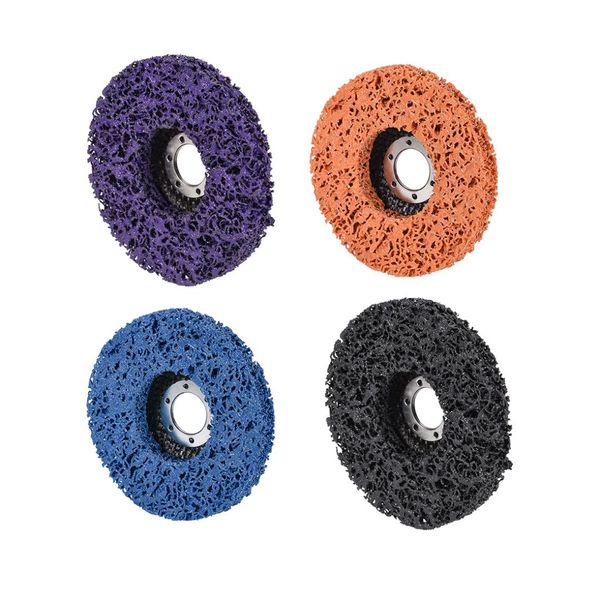 

uxcell 1pcs nylon polishing wheel buffing pad felt disc 4 inch/4.5 inch/5 inch/6 inch for metal derusting glass and marble