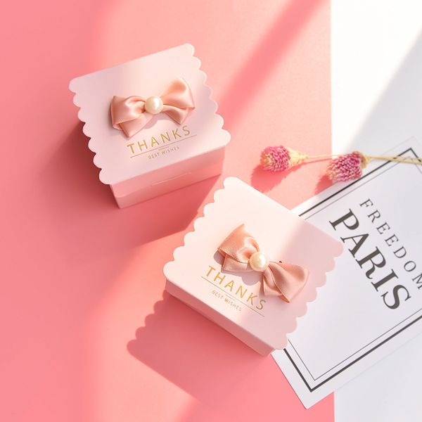

new europe pink feather love style gift box baby shower birthday party candy box sweet chocolate boxes wedding favors decoration