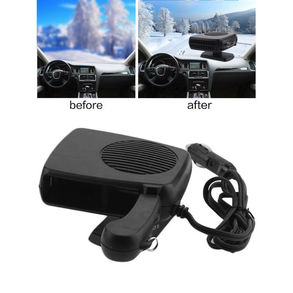 

new car heater heating fan 2 in 1 12v/24v dryer windshield demister defroster for vehicle portable temperature control device