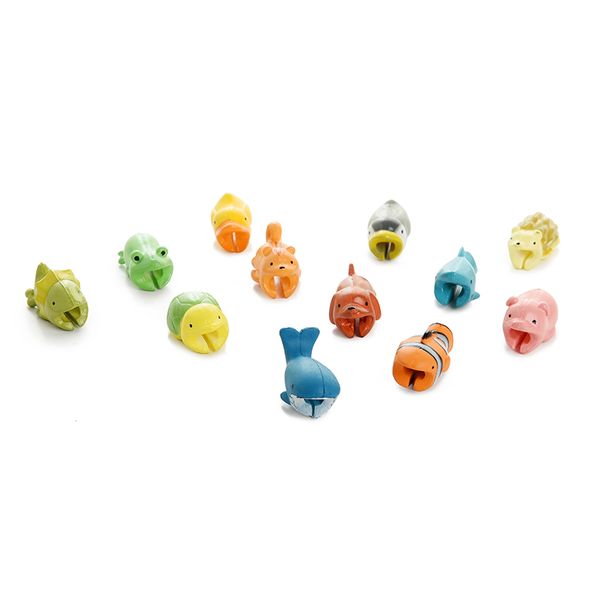 

phone accessory for mobile phone opp bag cute cartoon usb cable biters protector cable animal bite christmas gift