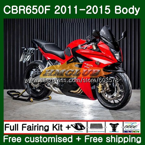 

cbr-650f for cbr 650f 650 f 2011 2012 2013 2014 2015 130cl.24 glossy red cbr650 f cbr-650 cbr650f 11 12 13 14 15 fairing, Black