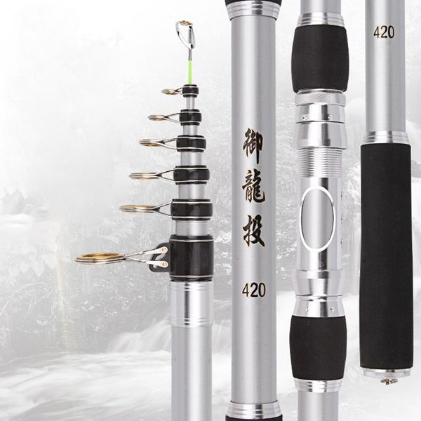 

carbon fibers long fishing rod portable high hardness rod