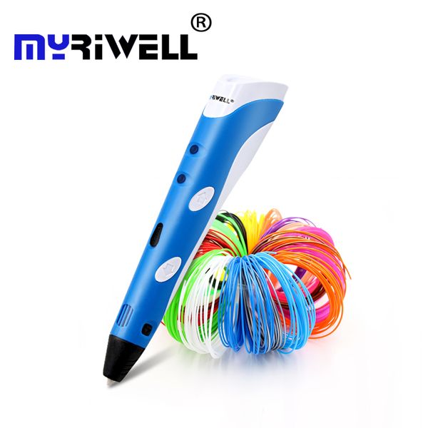 

оригинал myriwell 3d печати pen1.75mm abs smart 3d рисунок ручки + free накаливания + прозрачный pc мягкий рисунок доска 5 бесплатных подарк