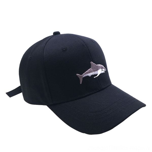 

shark embroidered baseball cap volleyball wear athletic & outdoor apparel breathable cotton sports cap fashion casual outdoor sun hat new, Black;white