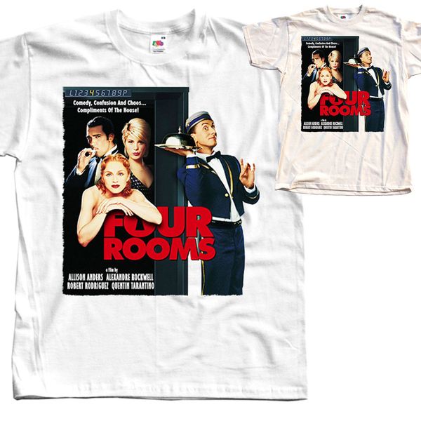 Four Rooms V3 Movie Poster T Shirt Khaki White All Sizes S To 5xl Jacket Croatia Leather Tshirt All That Tshirt Cool Tee Designs From Tongcup