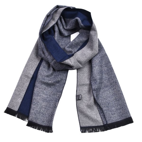 

loozykit winter designer scarf men striped cotton scarf male brand shawl wrap knit cashmere bufandas striped with tassel, Blue;gray