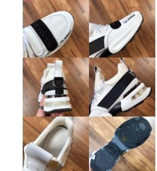 

new arrive sneaker-platform mens shoes ss1798 stars luxury layer leather of rivet casual men shoes eur38-45 n189603, Black