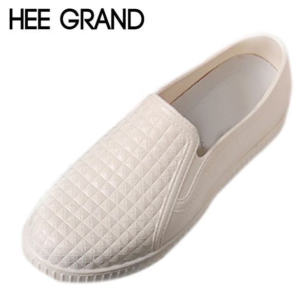 

hee grand fashion rainboots round toe women rubber ankle boots slip on platform low heels shoes woman size 36-40 xwd6643, Black