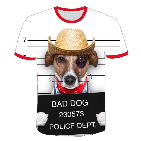 

mens summer 3d print tshirts crew neck short sleeve couple clothing dogs cute style casual apparel, White;black