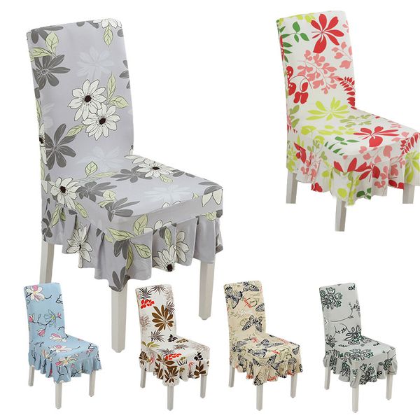 

decoruhome removable stretch spandex elastic chair cover skirt protector seat slipcover for chair washable seat covers