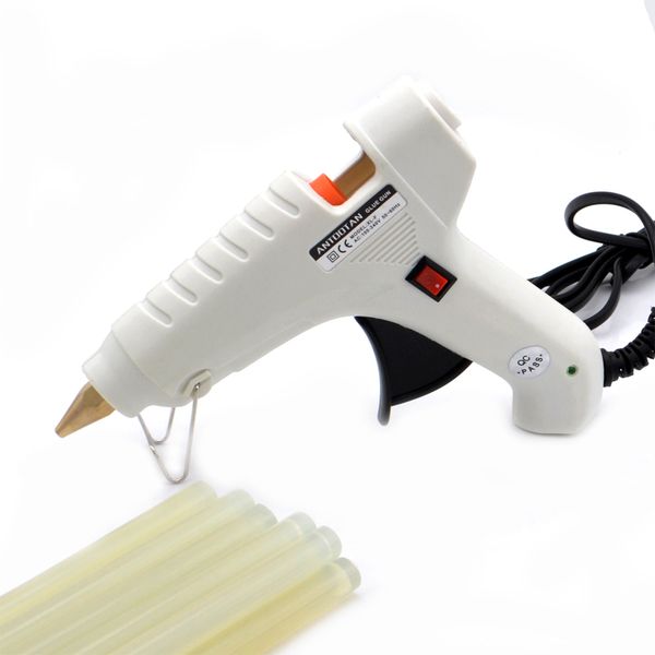 

60w eu plug professional melt glue gunhigh temp heater heat repair tool practical power tool 10pcs melt glue sticks