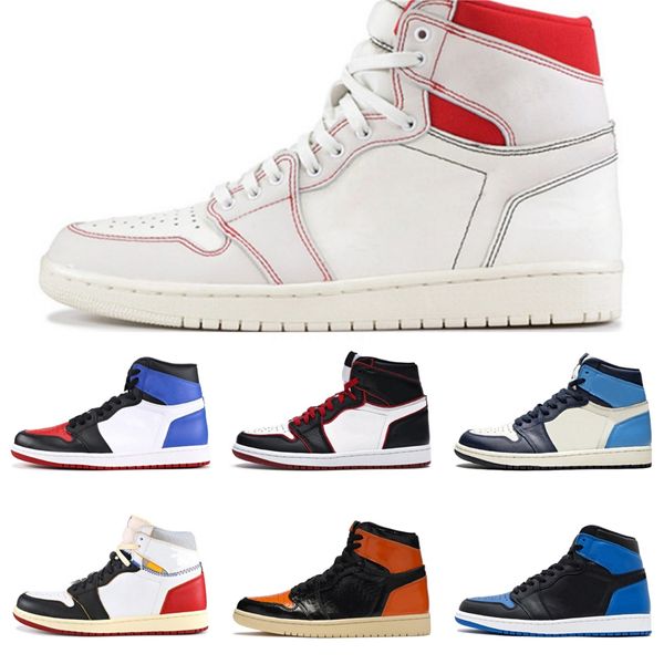 

jumpman 1 high og wmns unc to chicago basketball shoes court game 1s men sneakers 3 cement chi october #533