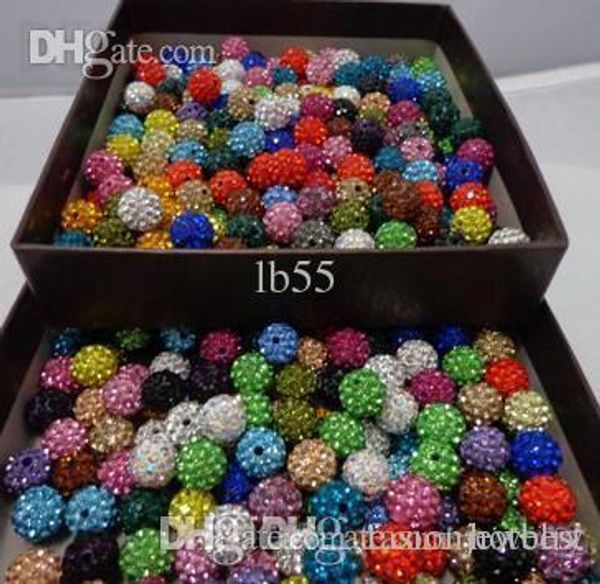 

10mm mixed micro pave cz disco ball crystal crystal bead bracelet necklace beads.wdf wholesale stockmixed j3533