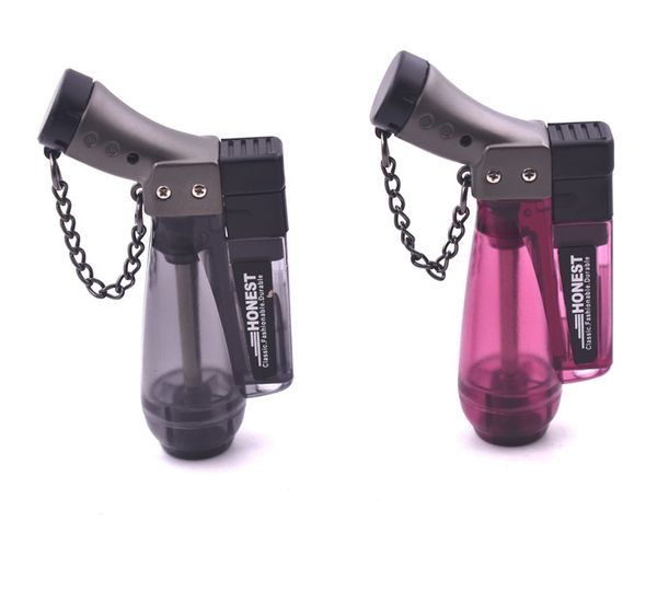 

1300c honest butane gas jet flame torch cigarette lighter windproof refillable creative design inflatable smoking lighter