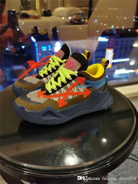 

the latest launch new style in autumn and winter couple style daddy shoes grinded cowhide, breathable mesh sneakers with box, Black