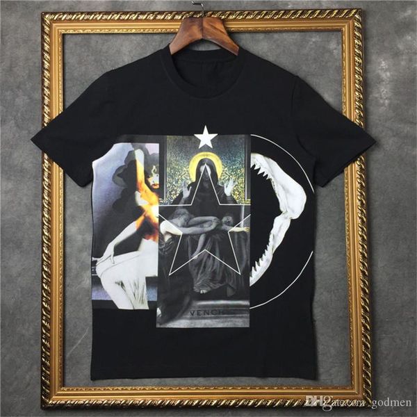 

luxury t shirt fashion mens designer t shirt short sleeve 3d printing summer t shirt hip hop men women tees, White;black