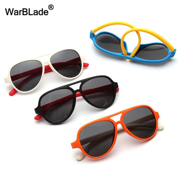 

polarized kids sunglasses tac tr90 pilot soft frame baby boys girl sun glasses uv400 child children outdoor goggle warblade, White;black