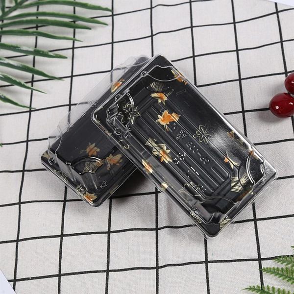 

50pcs disposable sushi packing box fruit cake carry out container rectangle take out boxes dessert box kitchen tool