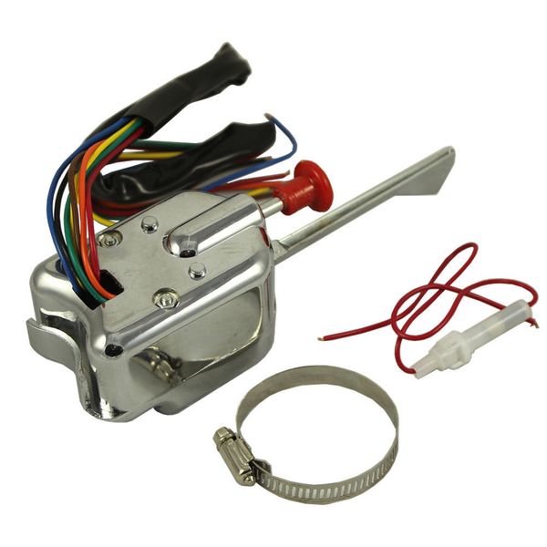 

12v chrome universal street rod turn signal switch for ford buick gmc