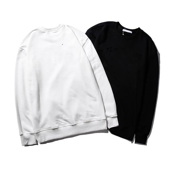 

19 designer mens pullover comfortable casual outdoor sports lovers shirt brand custom letter printing round neck cotton sweater, Black