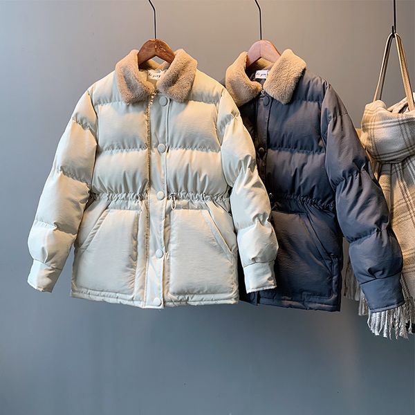 

women's down & parkas leiouna casual cotton solid puffer female winter coat jackets fashion women warm autumn jacket outerwear korean, Black