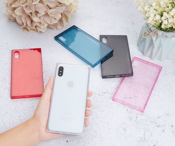 

Ultra thin clear tran parent tpu ilicone quare ca e for iphone x max xr 8 6 7 6 plu protect rubber phone ca e