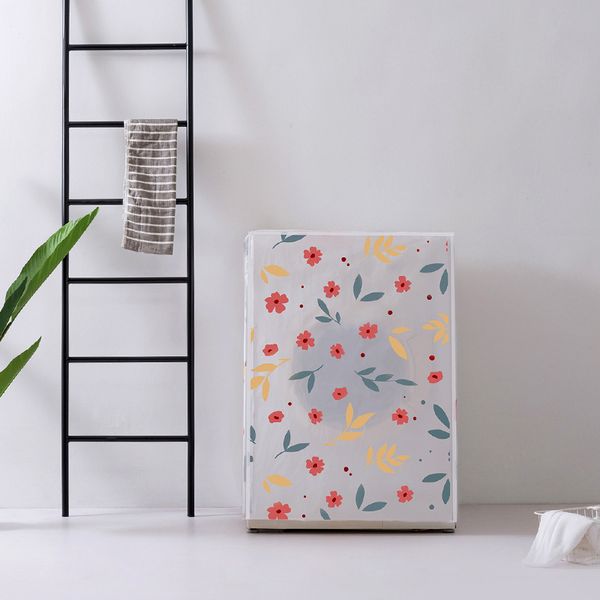 

peva washing machine dust cover roller flip washing machine cover floral geometric washing machine dust cover yi yue